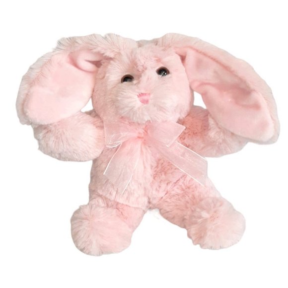 2015 Animal Adventure Pink Bunny Rabbit Plush Stuffed Toy 9" - Picture 1 of 7
